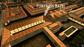 Animation of ancient Roman Fort in Caerleon Wales [upl. by Rehpinej]