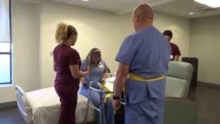 Physical Therapy Transfer Training  How To Transfer From Wheelchair To Bed [upl. by Shirberg]