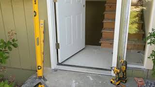 Jeld Wen Front Door Installation  Really crappy products and craftsmanship PART 1 [upl. by Kolb]