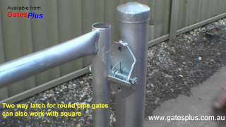 Gate Latch 2 way for round pipe and square [upl. by Arama18]