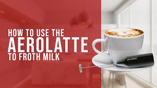 How To Use the AeroLatte To Froth Milk [upl. by Aleahcim979]