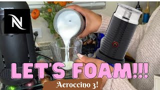 How To Foam Milk With Aeroccino 3 Make Coffee With Foam Tips amp Tricks  Easy Foamed Latte Recipe [upl. by Beverle]