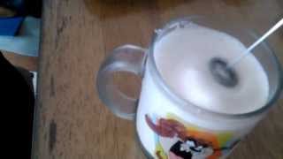 Aerolatte Review Frothing Cold Milk In Under 1 Minute [upl. by Yelreveb]